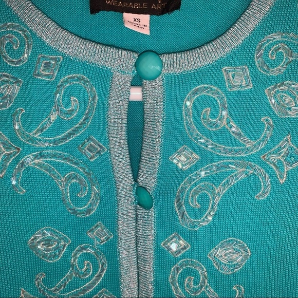 Bob Mackie Wearable Art Cardigan - Picture 3 of 8